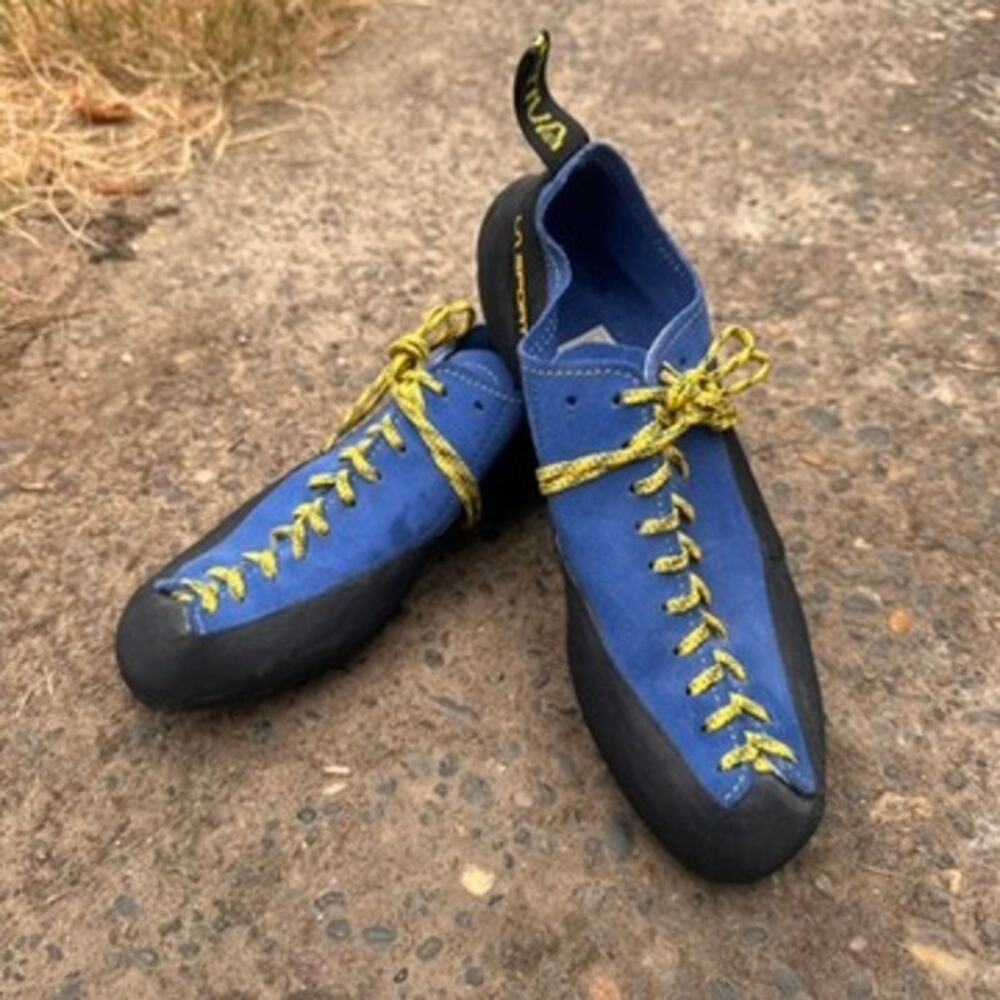 La Sportiva Finale Climbing Shoes Men 8 Women 9 UK 7 EU 40.5 Blue Suede Lace Up